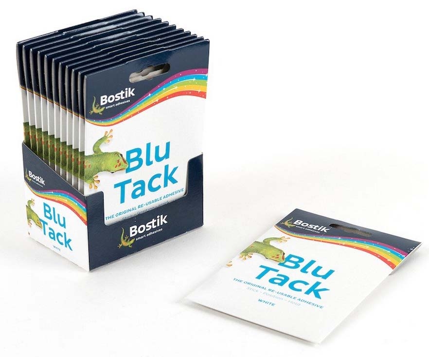 BLU TACK,White Handy Size I/cd [Packs Only]