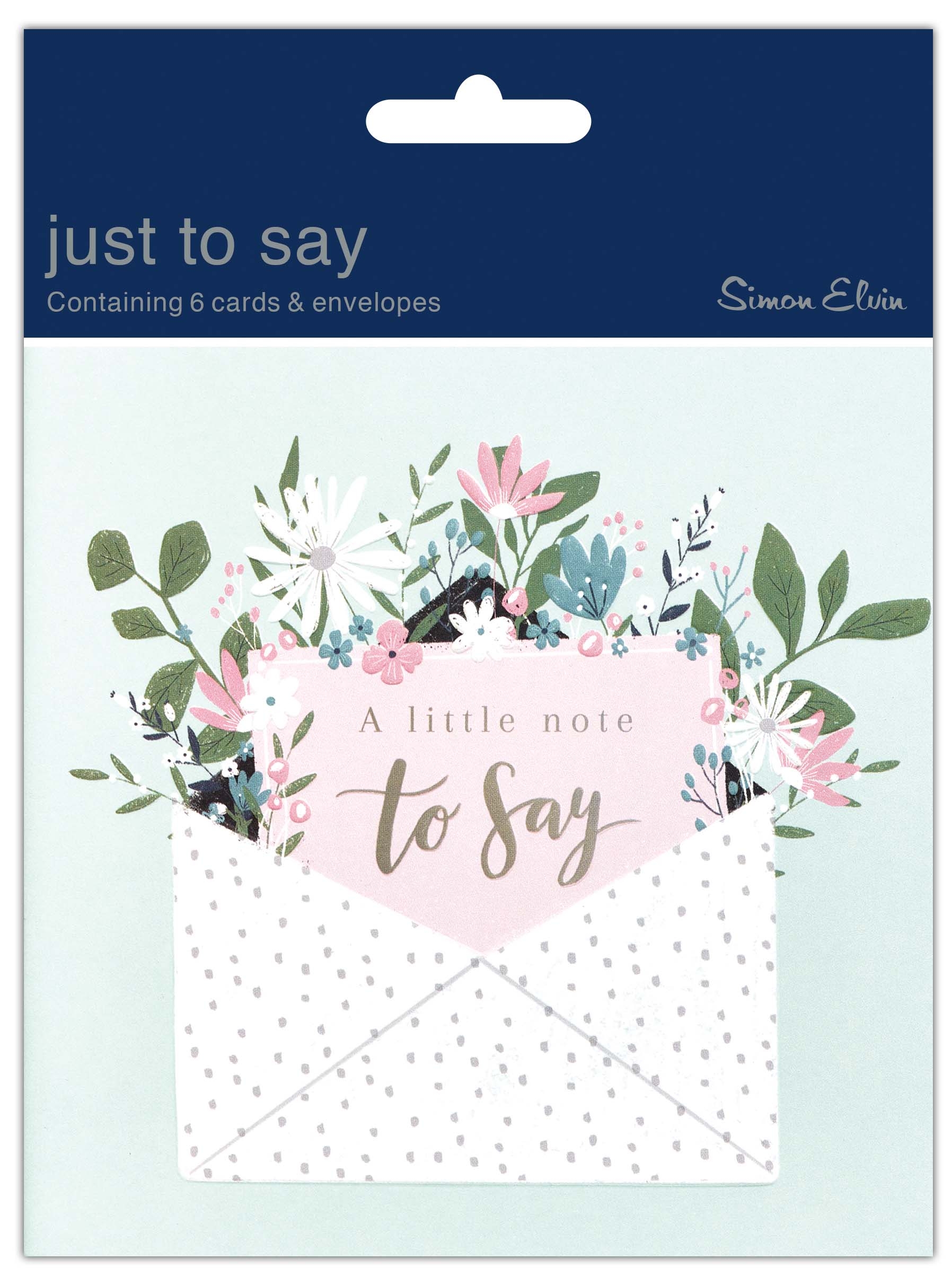 JUST TO SAY CARD,Floral 6`s [Packs Only]