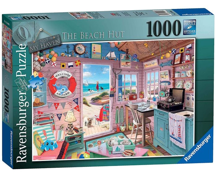 JIGSAW,1000pc.My Haven No.7; The Beach Hut (Ravensburger)