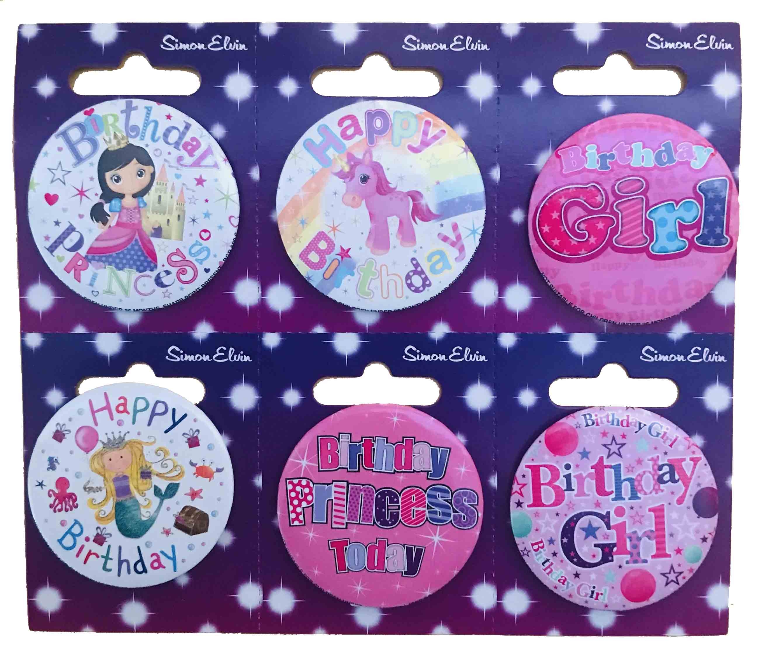 BADGE,Birthday Girl Small 54mm [Packs Only]
