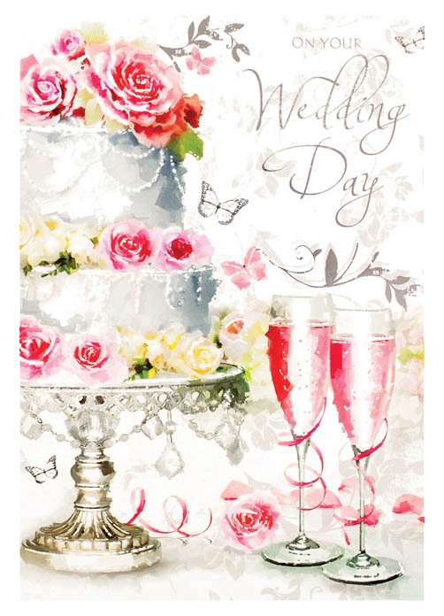 WEDDING CARDS, Cake & Bubbly