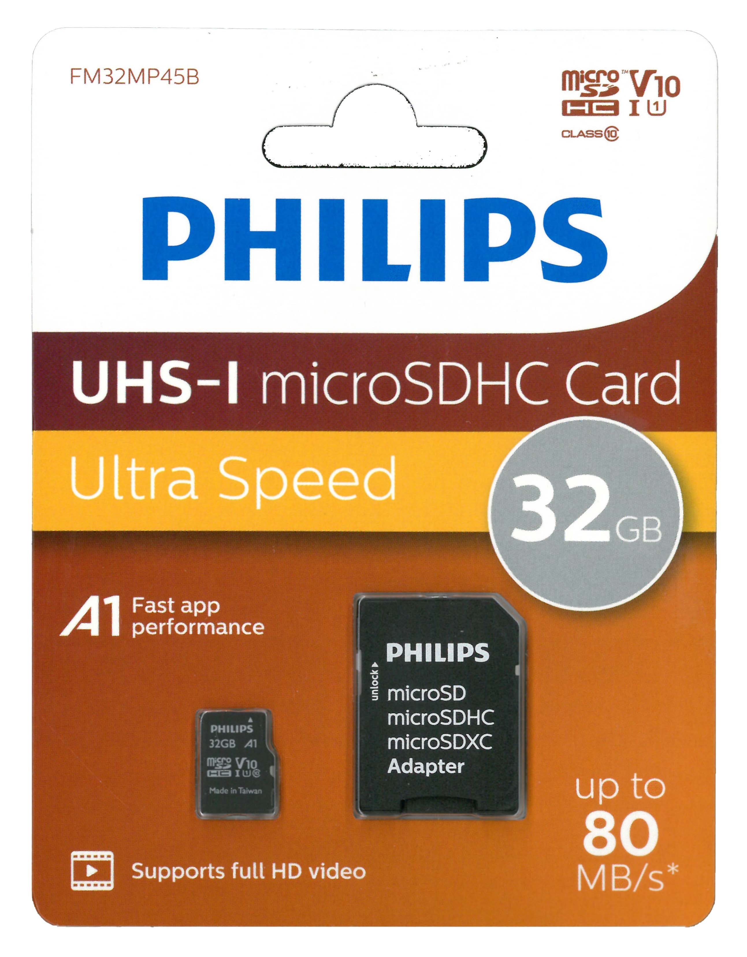 MICRO SD CARD, 32GB Philips I/cd