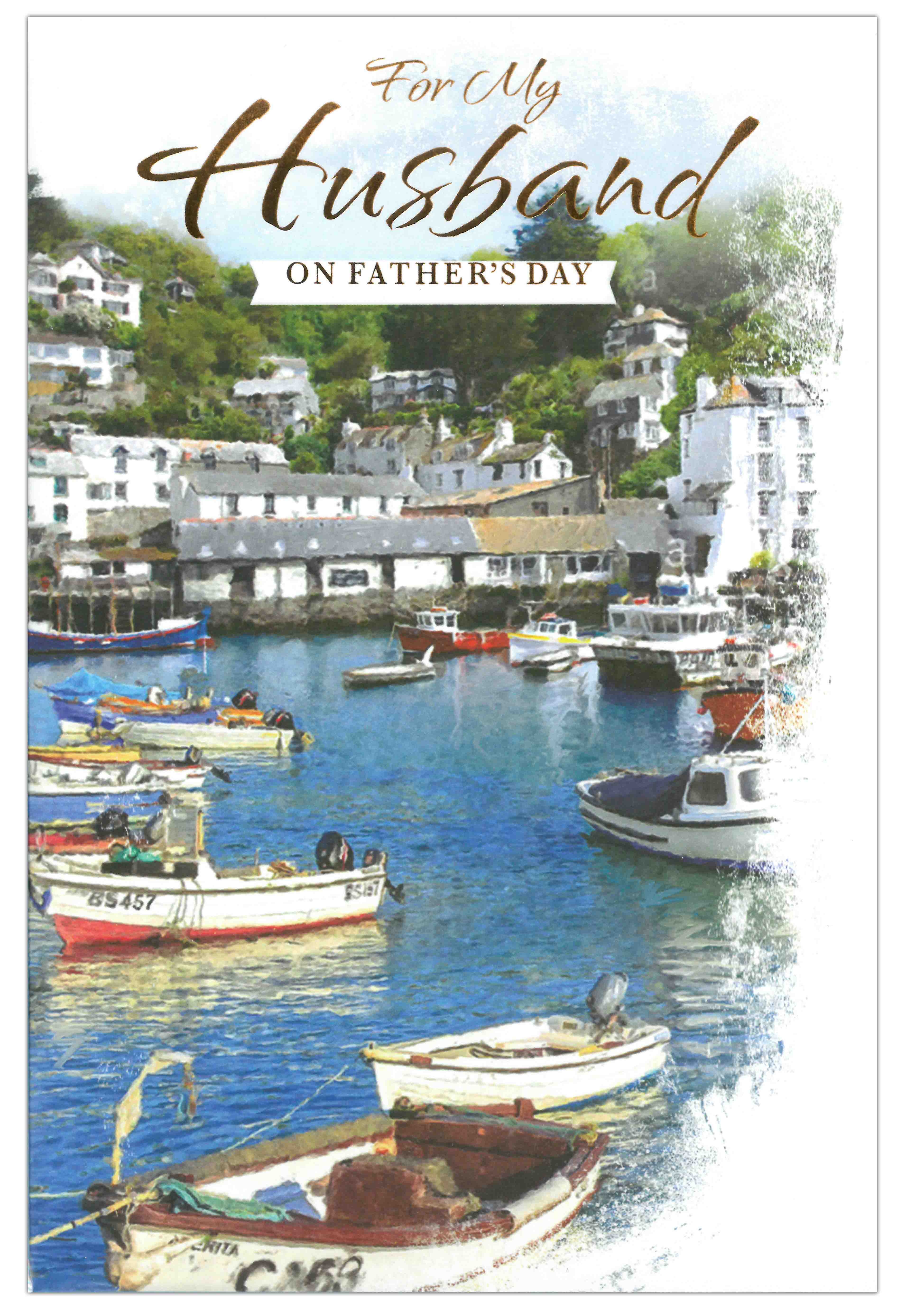 FATHER`S DAY CARDS,Husband 6`s Harbour Scene (Was 1.25)