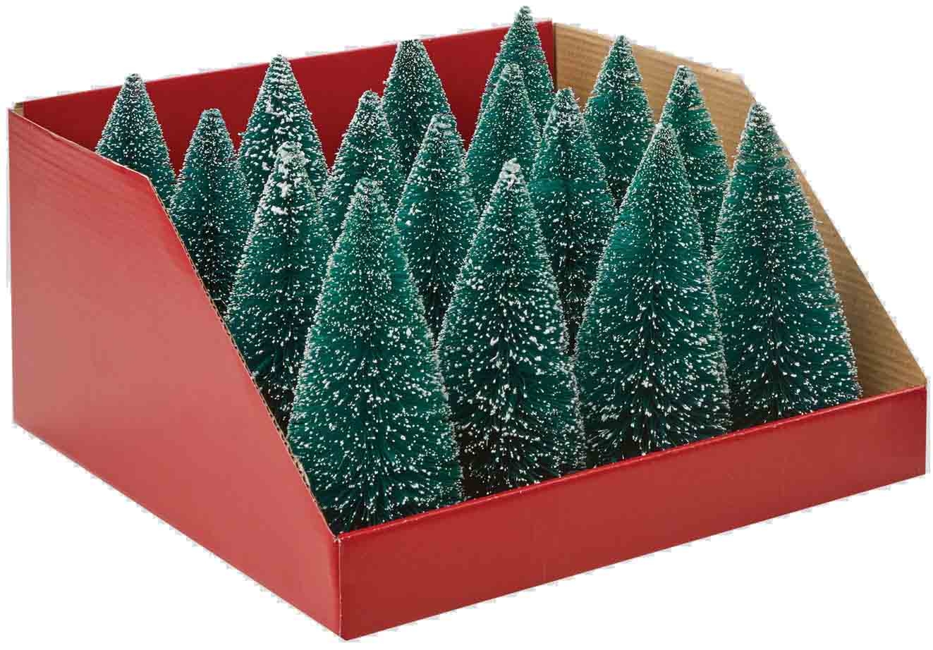 DECORATION,Bristle Trees Green 16cm [Splittable]