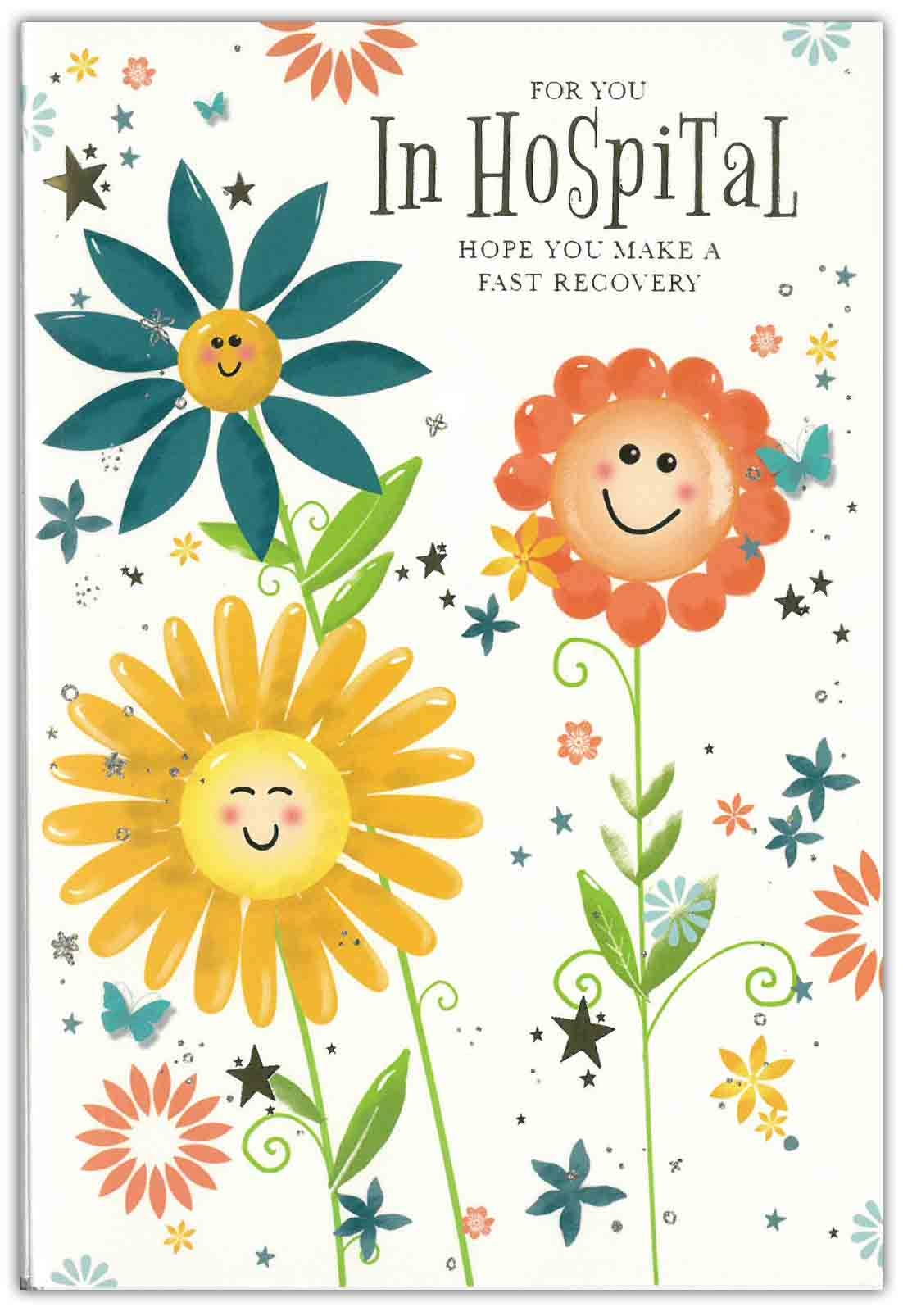 HOSPITAL GET WELL CARDS,6`s Smiley Plants (Was 0.82)