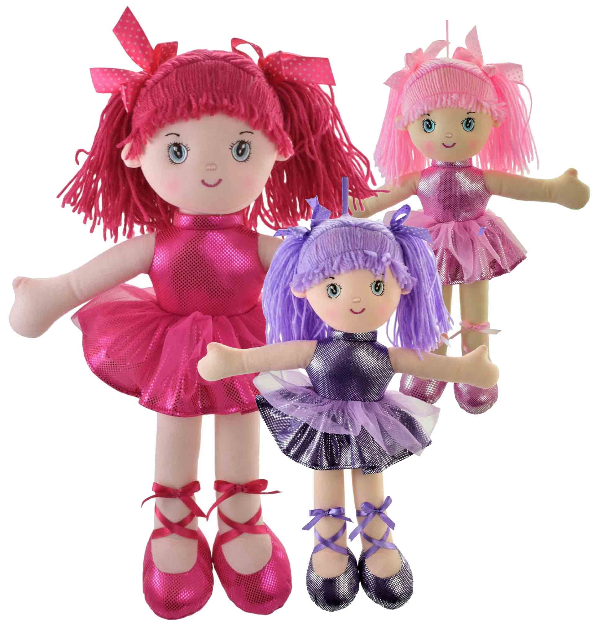 DOLL,Plush Ballerina 40cm 3 Assorted [Splittable]