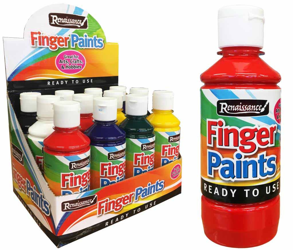 FINGER PAINTS,250ml 6 Asst. Col.in CDU [Packs Only]