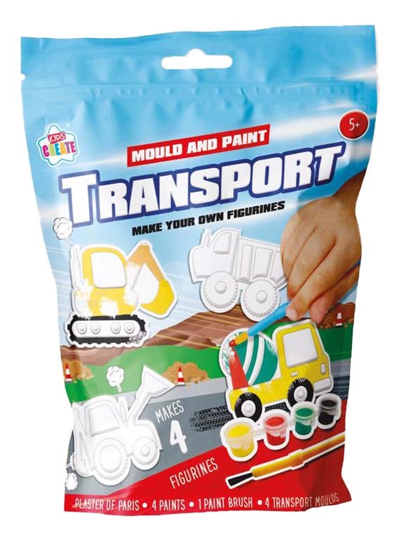 MAKE YOUR OWN FIGURINES, TRANSPORT 4 Asst. H/pk [Splittable]