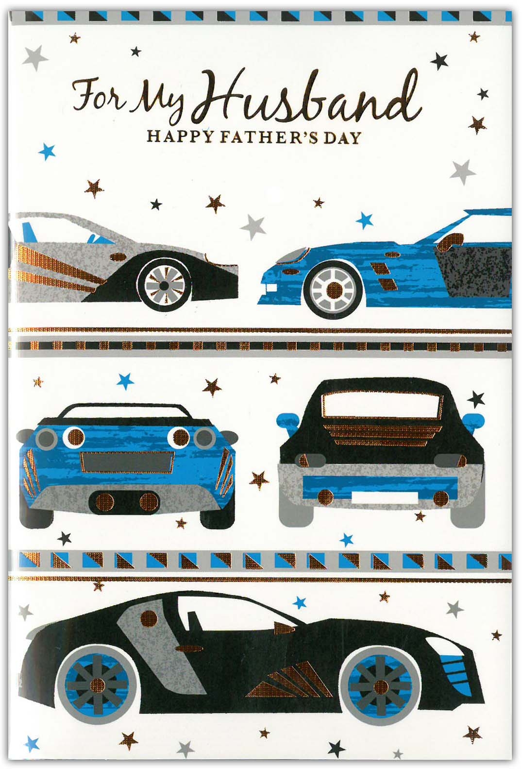 FATHER`S DAY CARDS,Husband 6`s Cars (Was ú0.84)