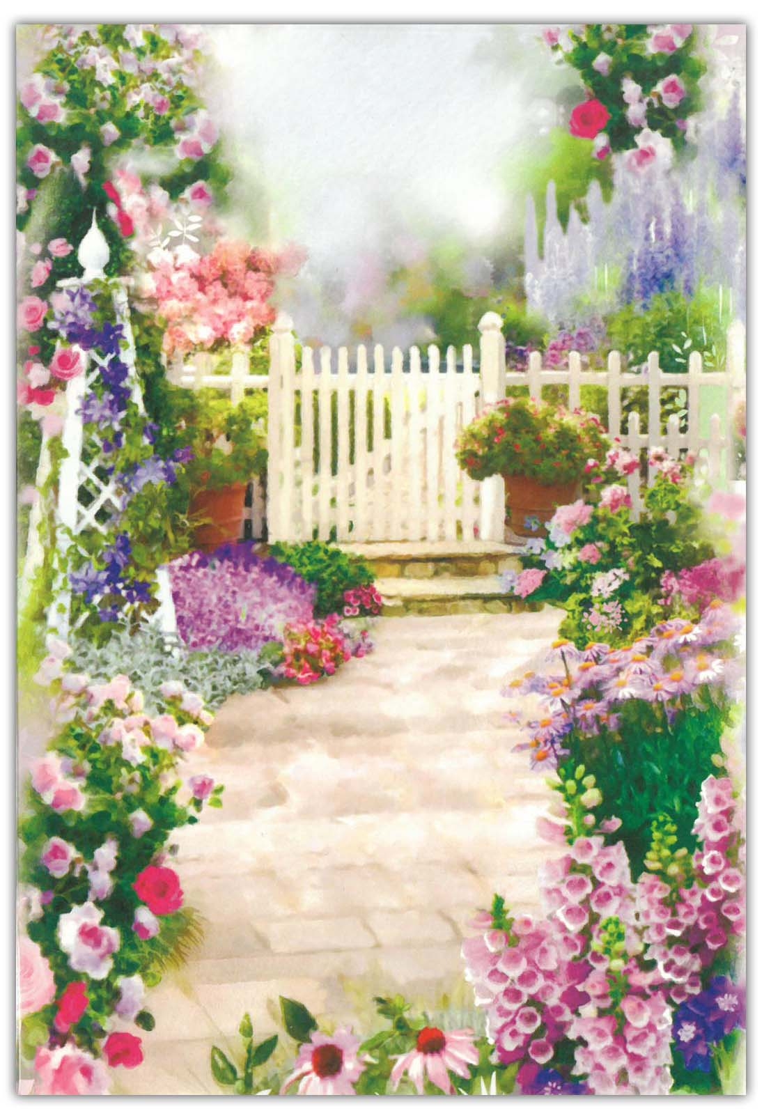 GET WELL CARDS,6`s Floral Garden Path (Was 0.85)
