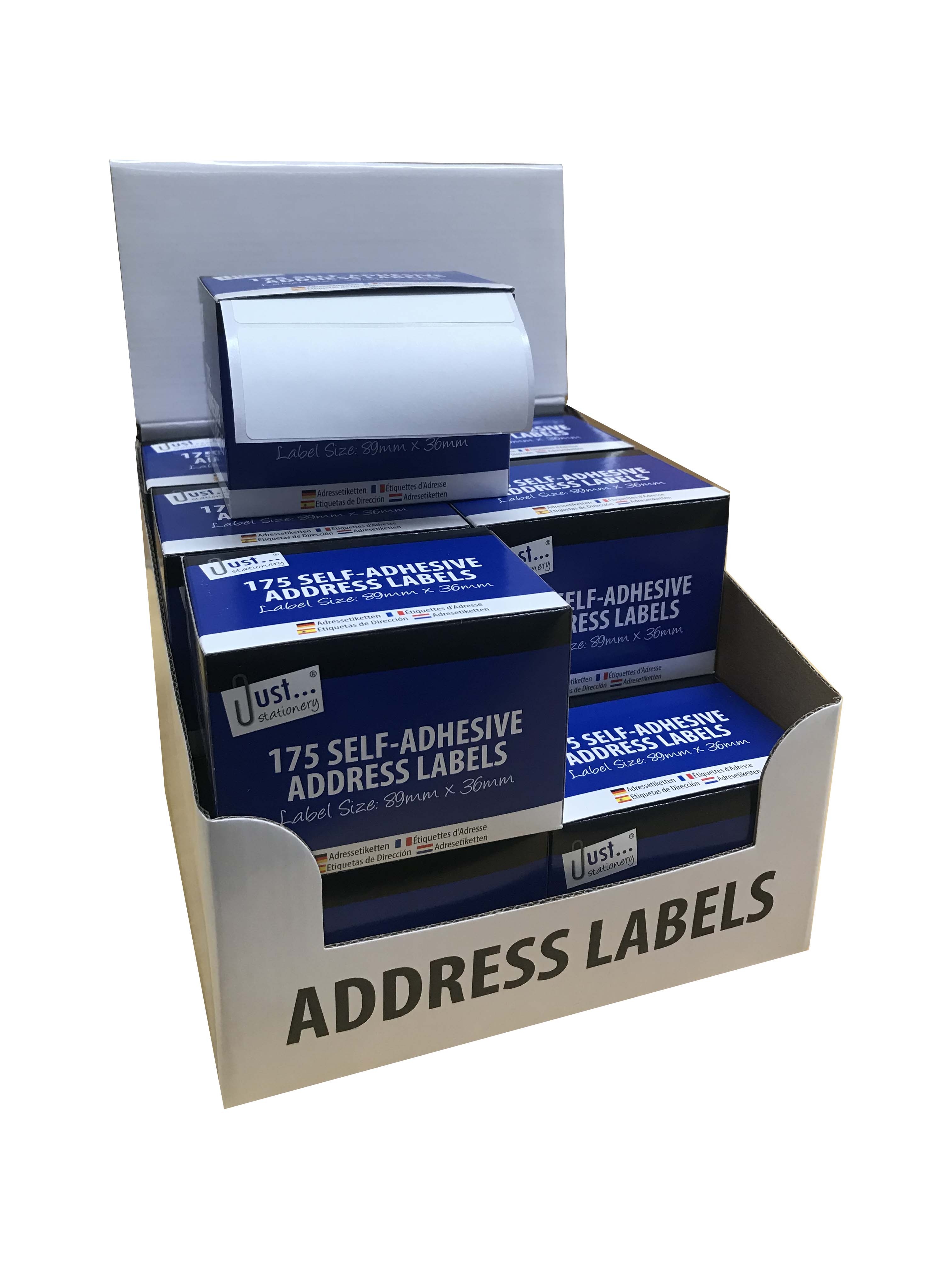 LABEL,S/Adh Address on Roll 89x37mm Std 175`s CDU 3140 [Splittable]