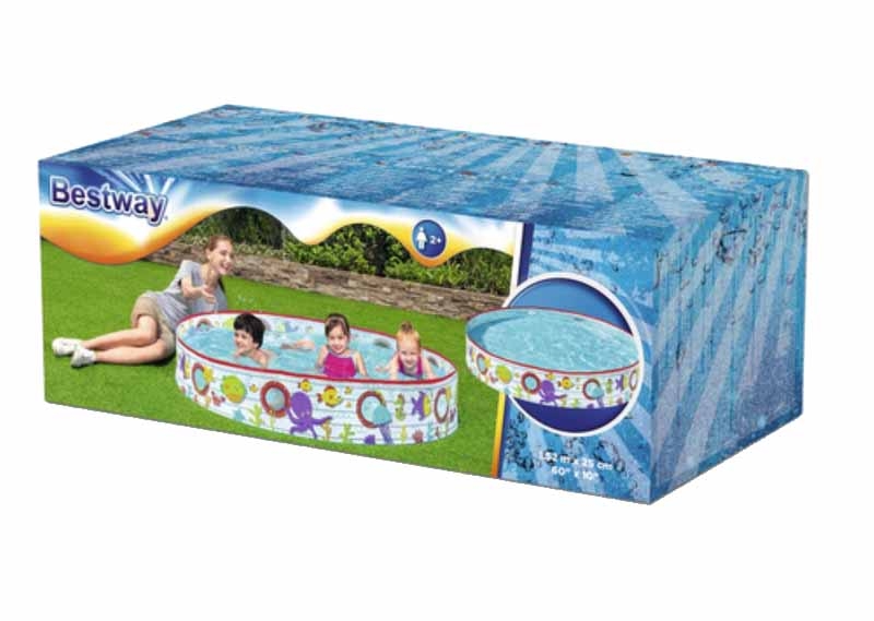 PADDLING POOL,60 x10in Rigid 435Ltr. Bxd [Splittable]