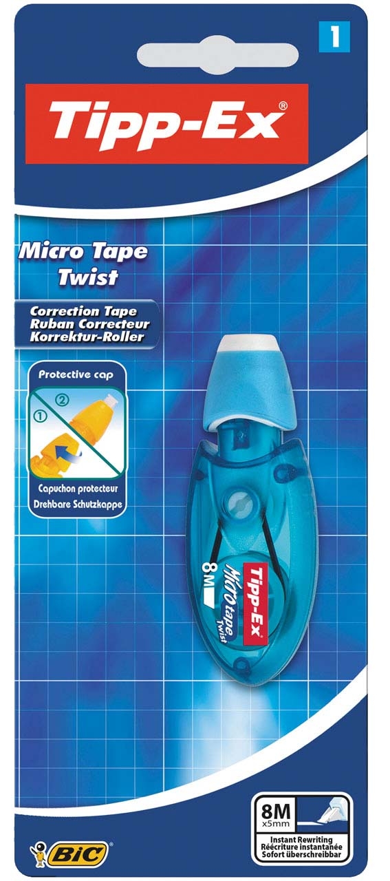 TIPPEX CORRECTION TAPE, Micro Tape Twist, 5mm x 8m I/cd [Splittable]