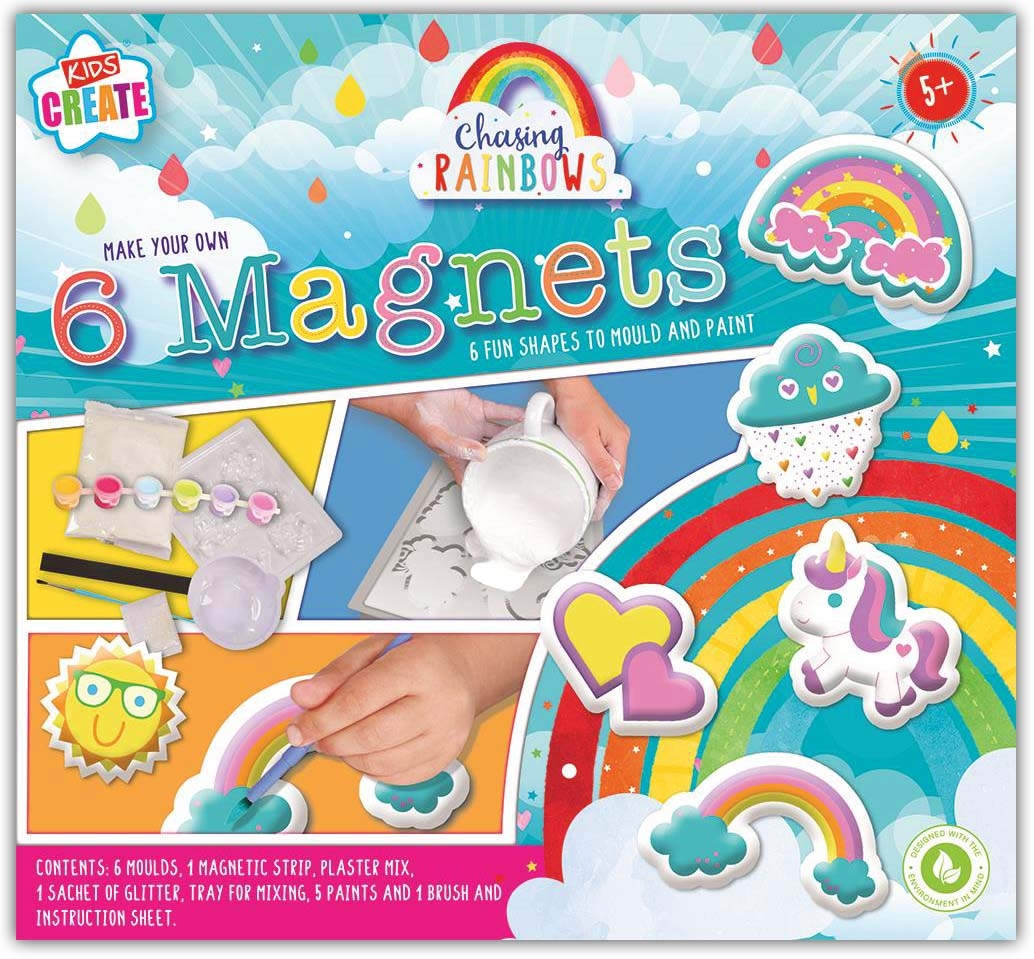 MAGNETS,Mould & Paint, 6 Moulds [Splittable]
