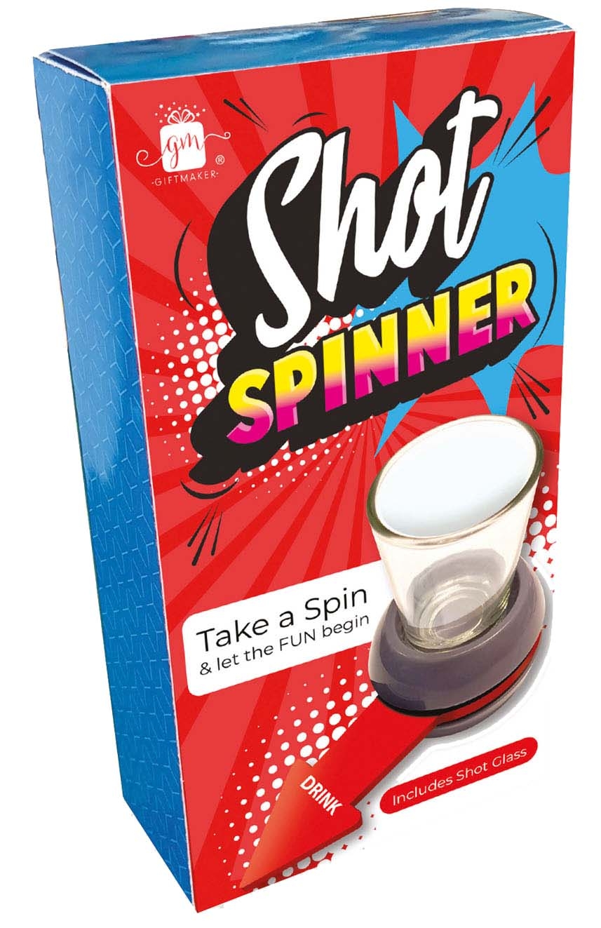 SHOT SPINNER, Drinking Game, Boxed (Was 4.49) [Packs Only]