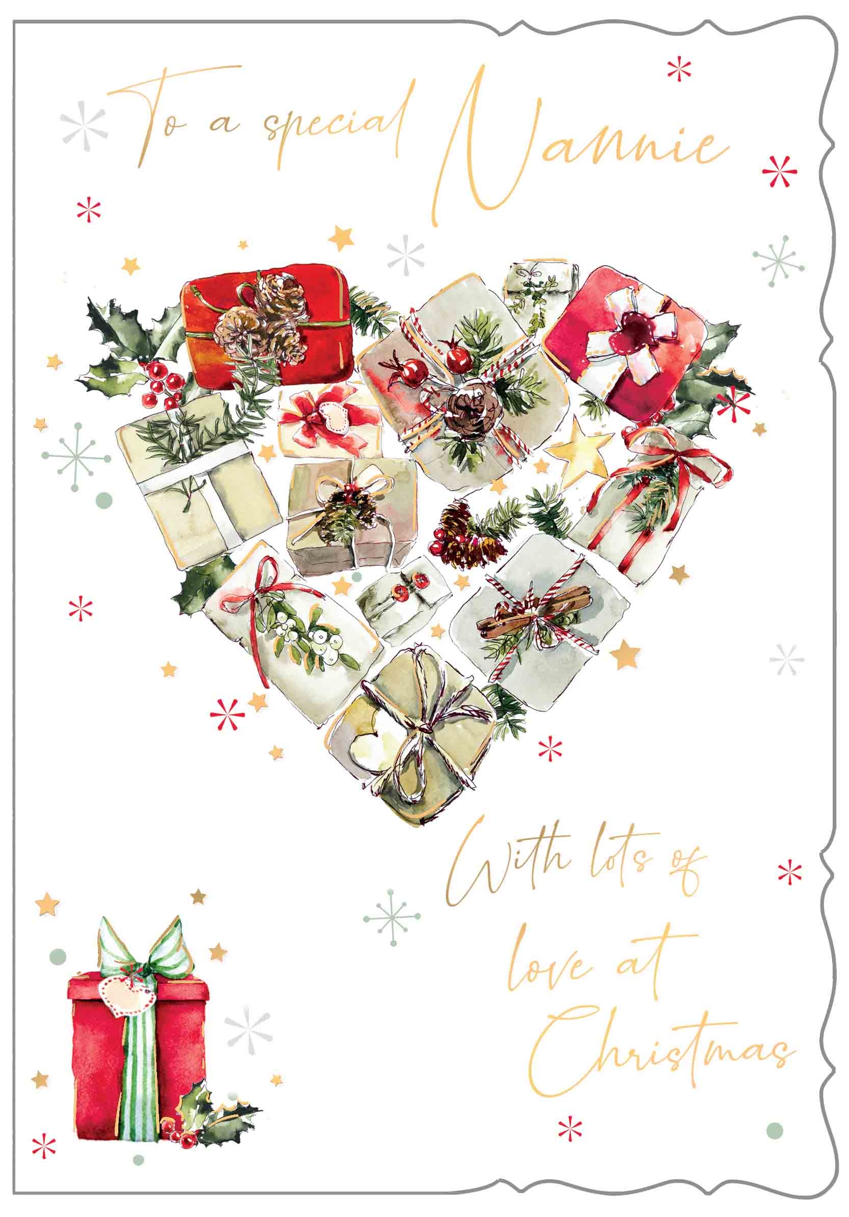 XMAS CARDS,Nannie 6`s Heart Made Of Presents (Was 1.15)