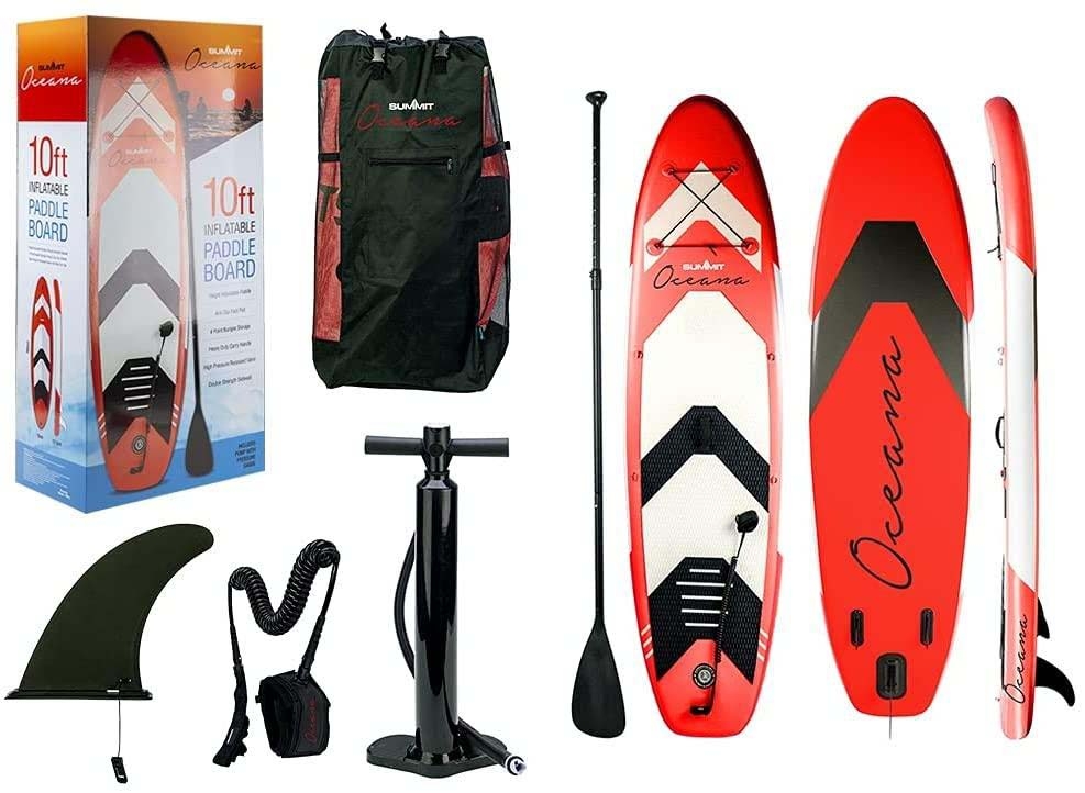 STAND UP PADDLEBOARD, OCEANA, 305x78x12.5cm Paddle&Pump,Red.