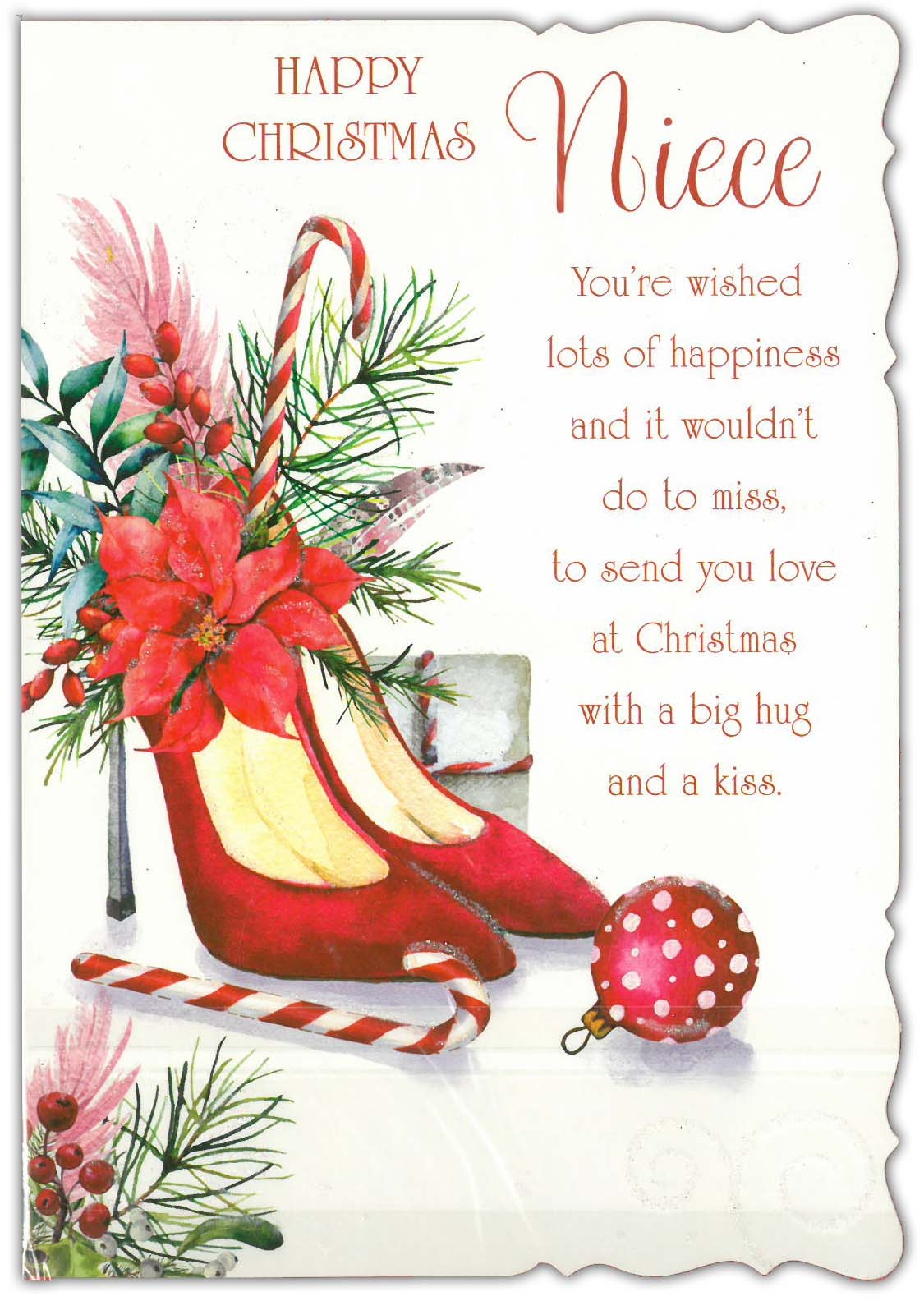 XMAS CARDS,Niece 6`s Floral Shoes (Was 1.15)
