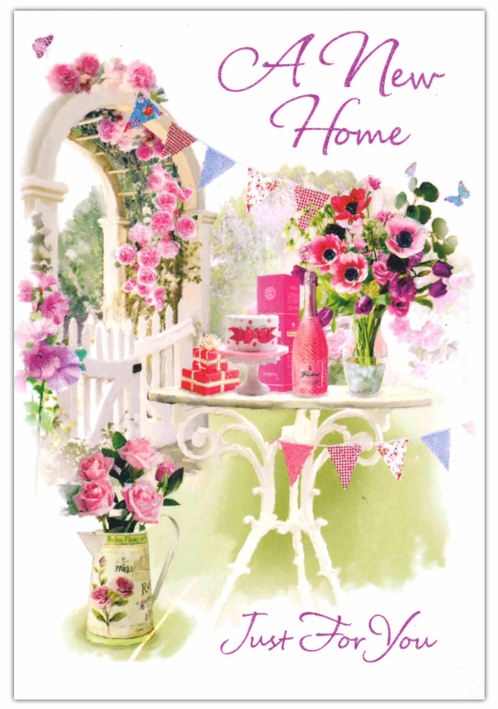 NEW HOME CARDS,6`s Floral Garden (Was ú0.89)