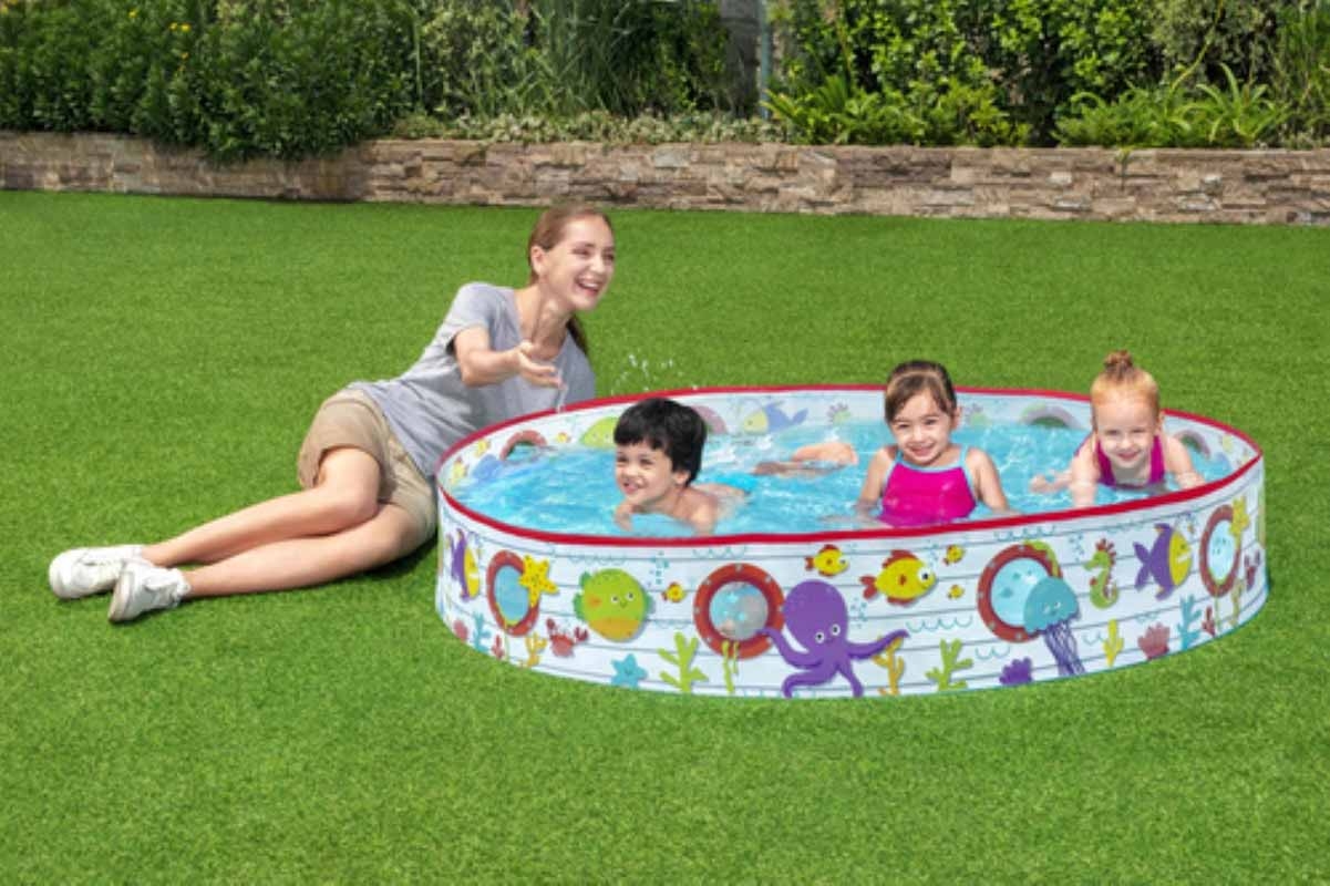 PADDLING POOL,60 x10in Rigid 435Ltr. Bxd [Splittable]