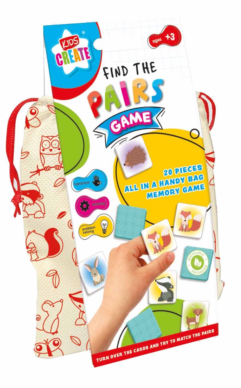 CARD GAMES,Find The Pairs 20 Pieces in Bag [Splittable]