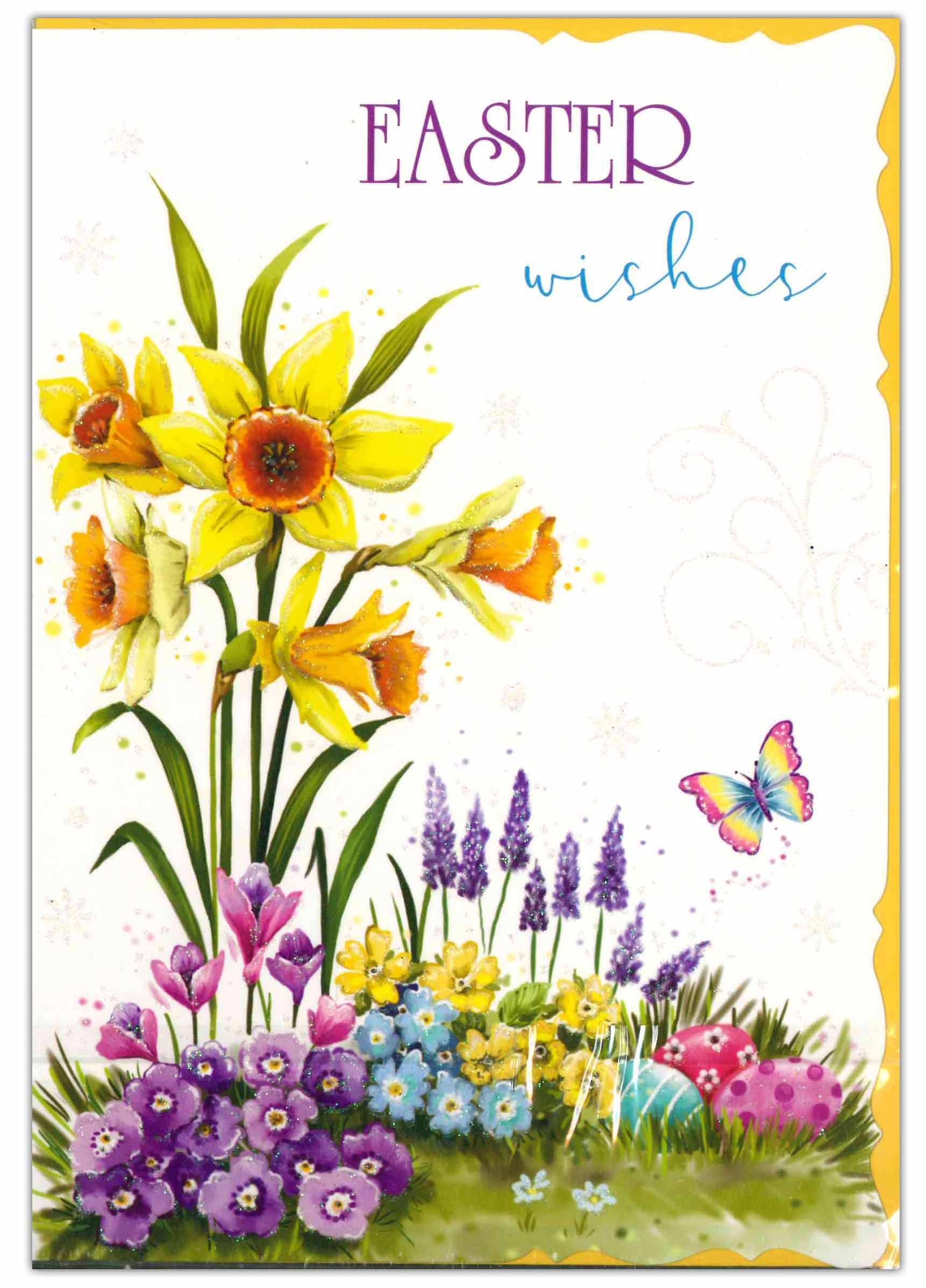 EASTER CARDS,Open 6`s Floral Daffodils