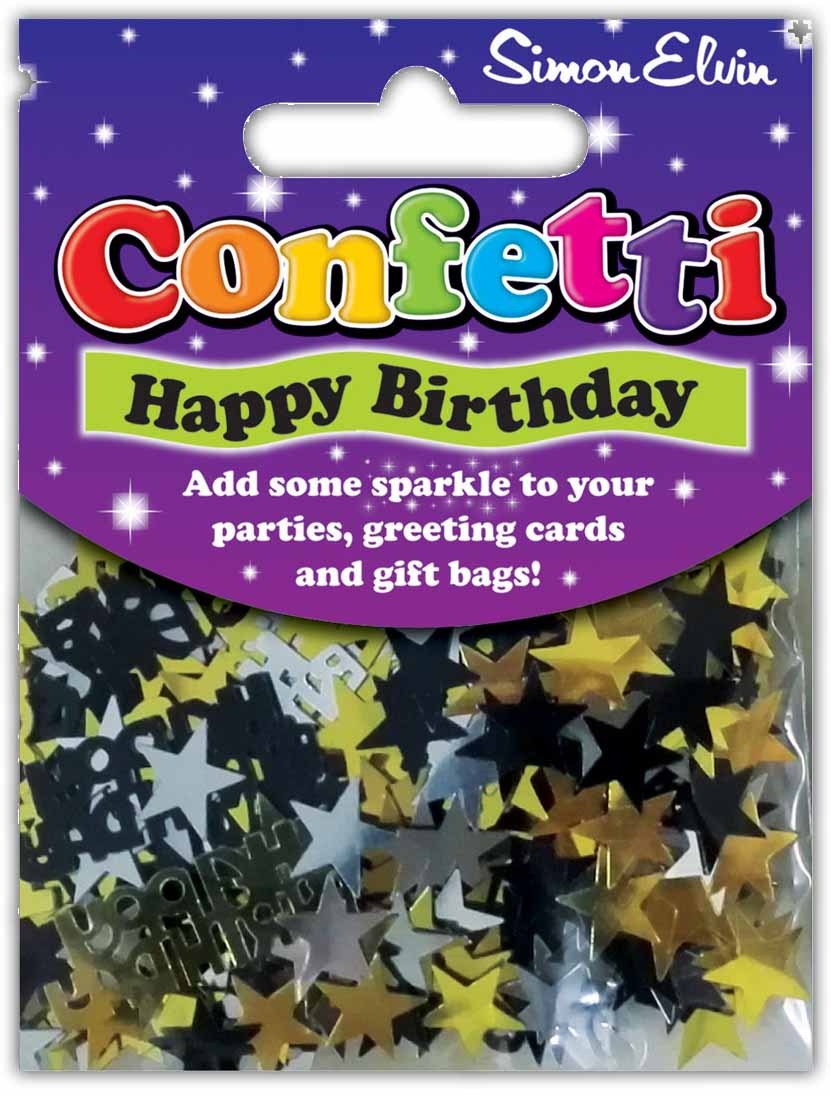 CONFETTI,Table Foil Happy Birthday Multi H/pk [Packs Only]