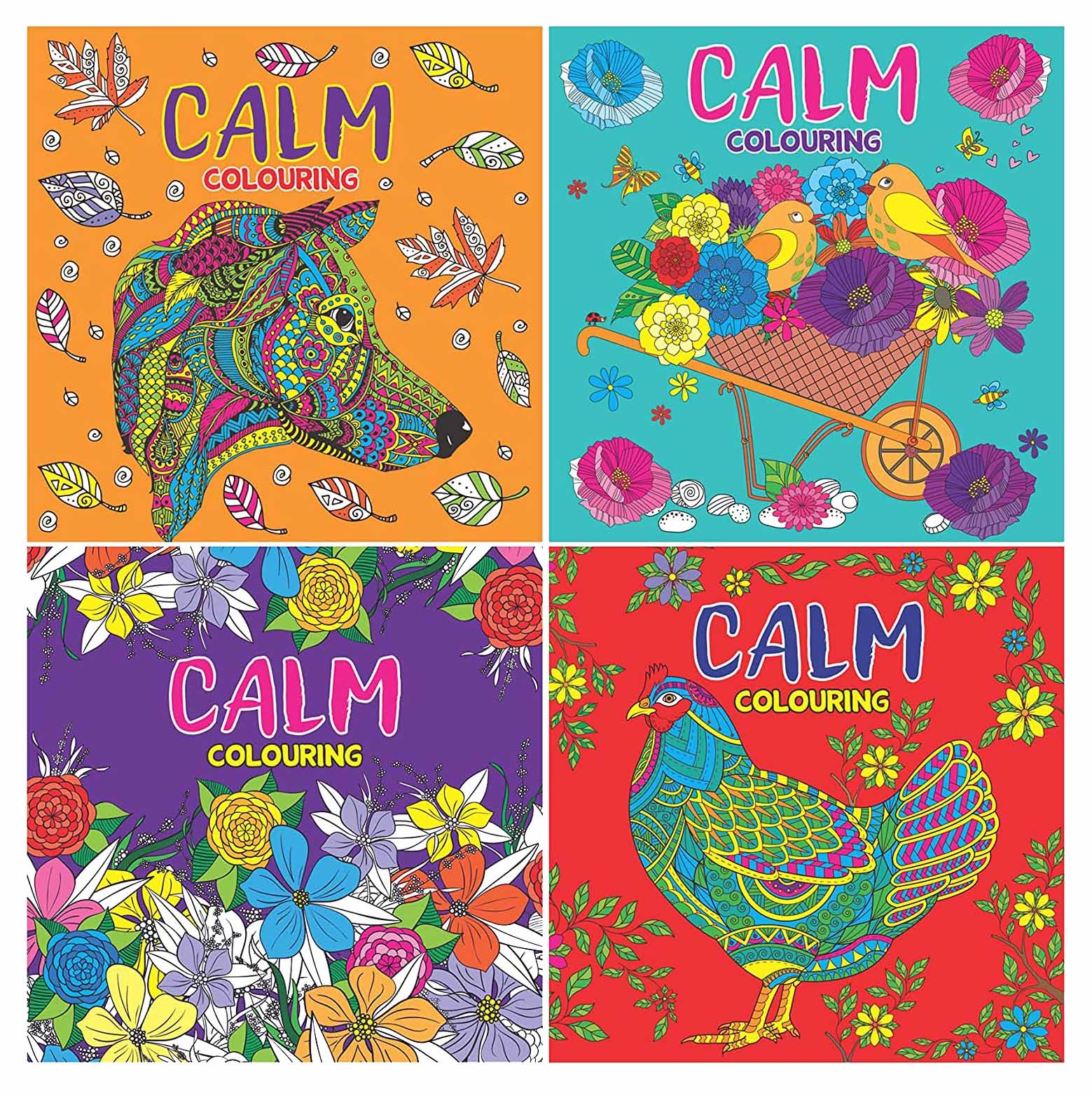 COLOURING BOOK,Calm 4 Asst. [Packs Only]