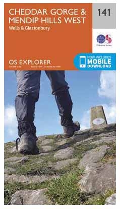 MAP,O/S Cheddar Gorge & Mendip Hills West (Was £12.99) [Splittable]