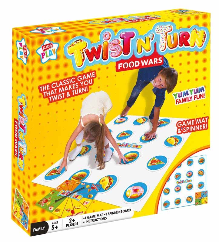 TWIST N` TURN FOOD WARS GAME, Age 5+ 2+ Players, Bxd. [Splittable]