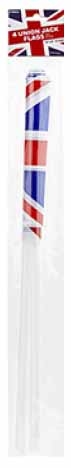 UNION JACK FLAG, HAND WAVING. 4`s 12x8in H/pk [Splittable]