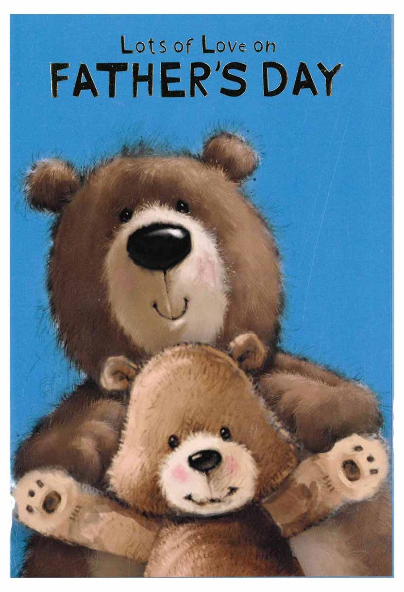 FATHER`S DAY CARDS,6`s Bear & Cub (Was ú0.84)