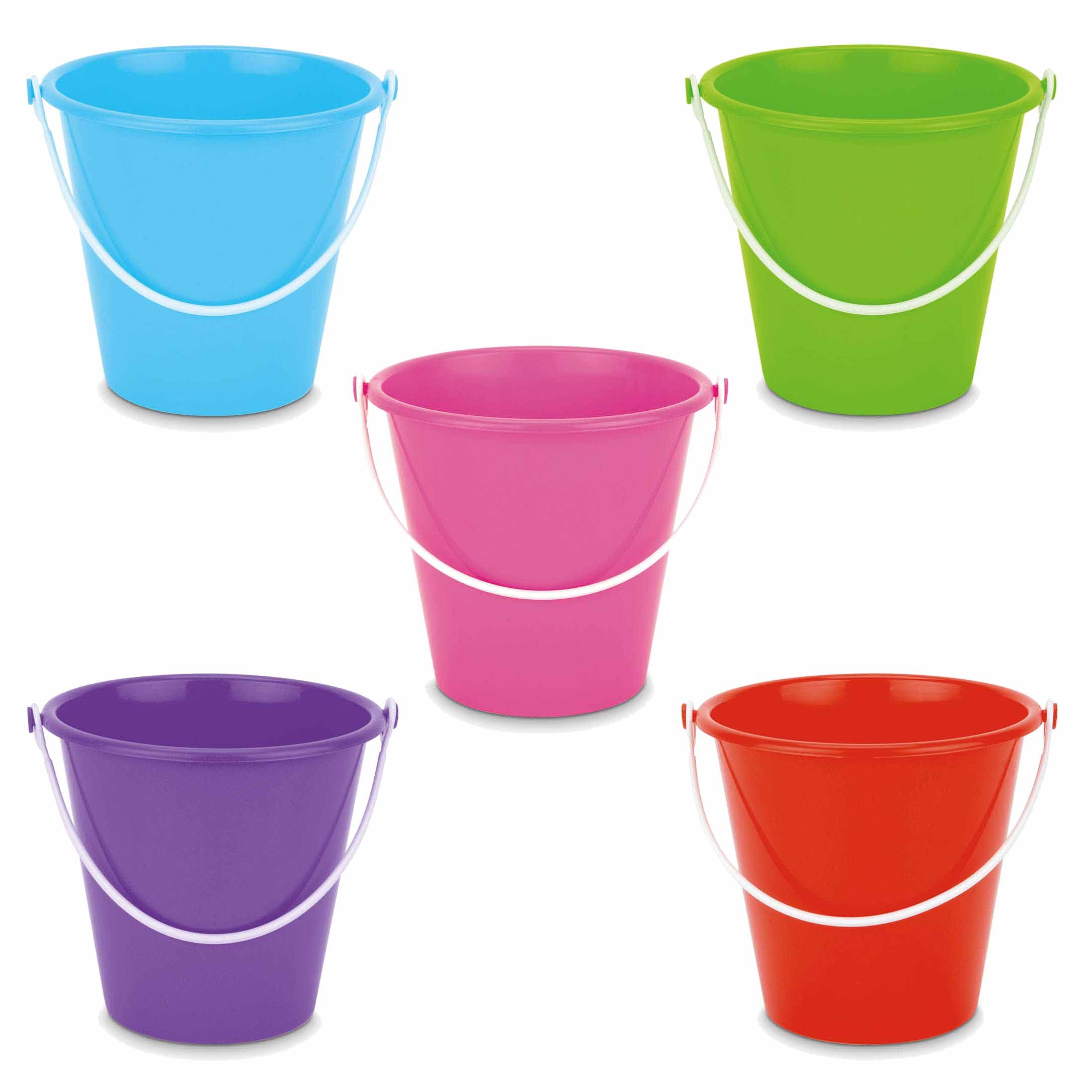 BUCKET,Round High Gloss Lge H178mm, W188m Asst.Cols [Splittable]