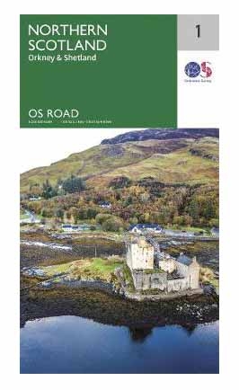 MAP,O/S Road Map 1 - North Scotland, Orkney & Shetland [Splittable]
