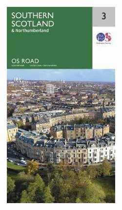 MAP,O/S Road Map 3 - Southern Scotland & Nothumberland [Splittable]