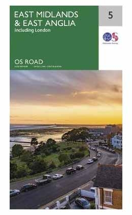 MAP,O/S Road Map 5 - East Midlands & East Anglia [Splittable]