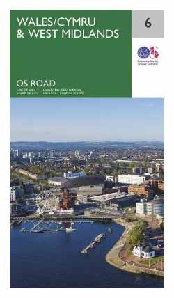 MAP,O/S Road Map 6 - Wales & West Midlands [Splittable]