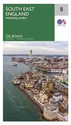 MAP,O/S Road Map 8 - South East England [Splittable]