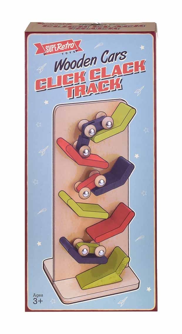 WOODEN CARS Click Clack Track SUPERETRO in Bxd [Splittable]