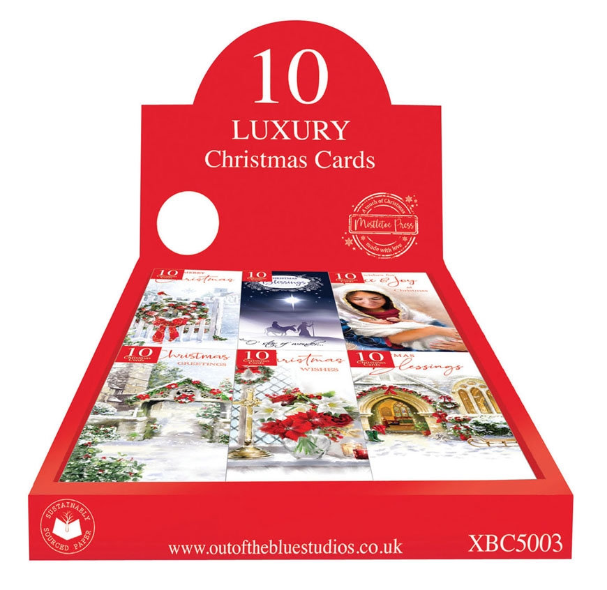 BOXED CARDS,Cello Packs, Religious 10`s Asst(Was 2.49) [Splittable]