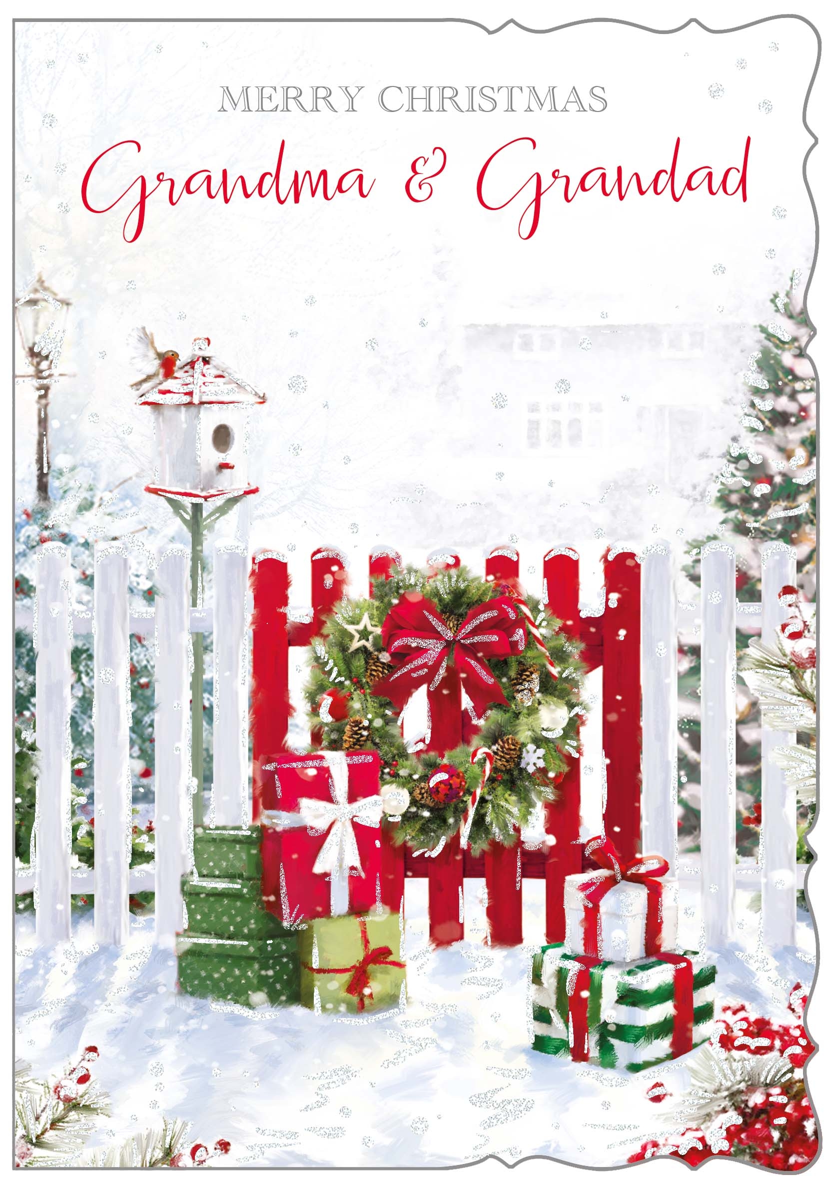 XMAS CARDS,Grandma & Grandad 6`s Garden Gate