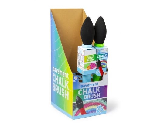 PAVEMENT CHALK BRUSH 60cm Mix Powder With Water, CDU [Packs Only]
