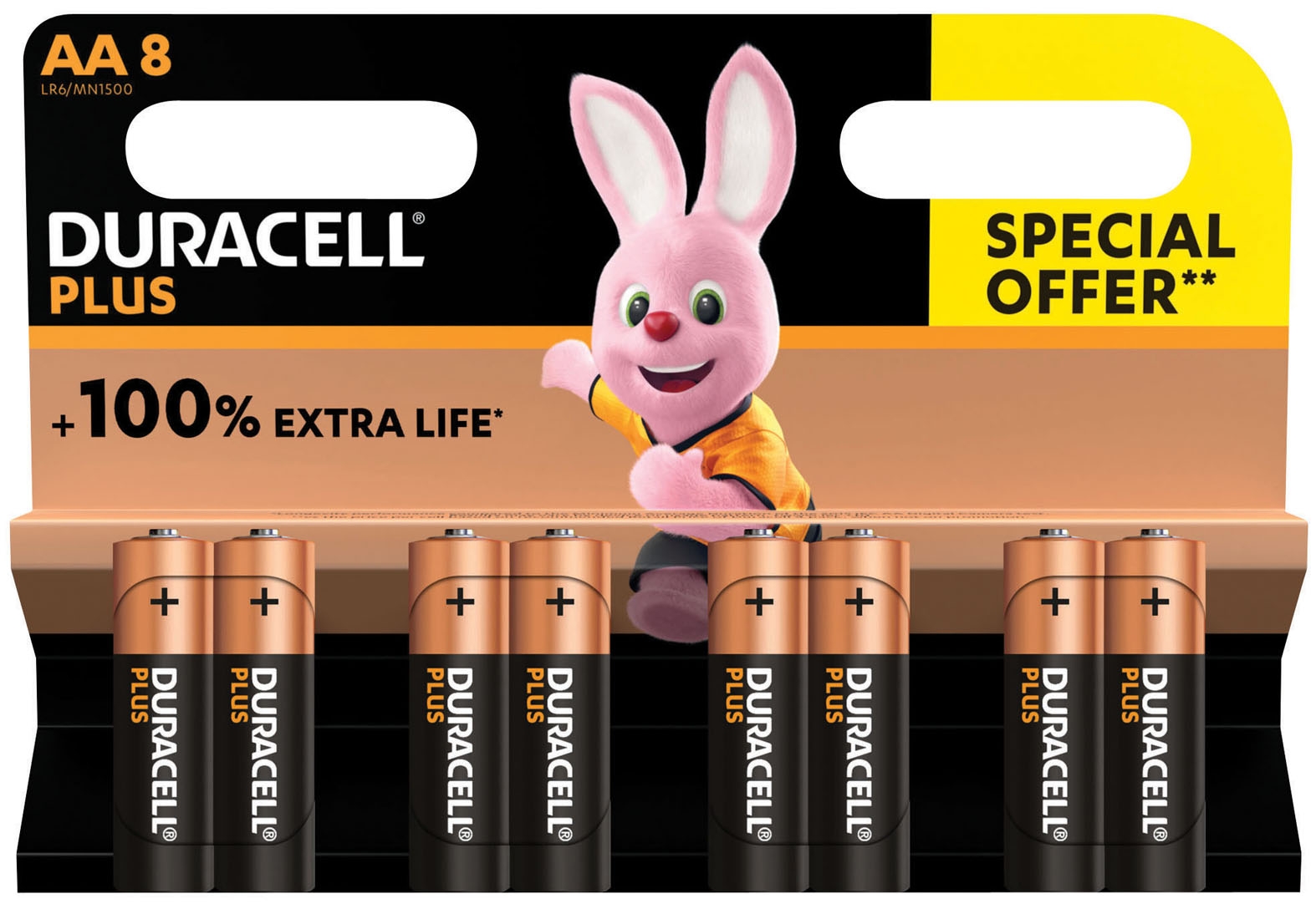 DURACELL Batteries AA 8`s I/cd [Splittable]
