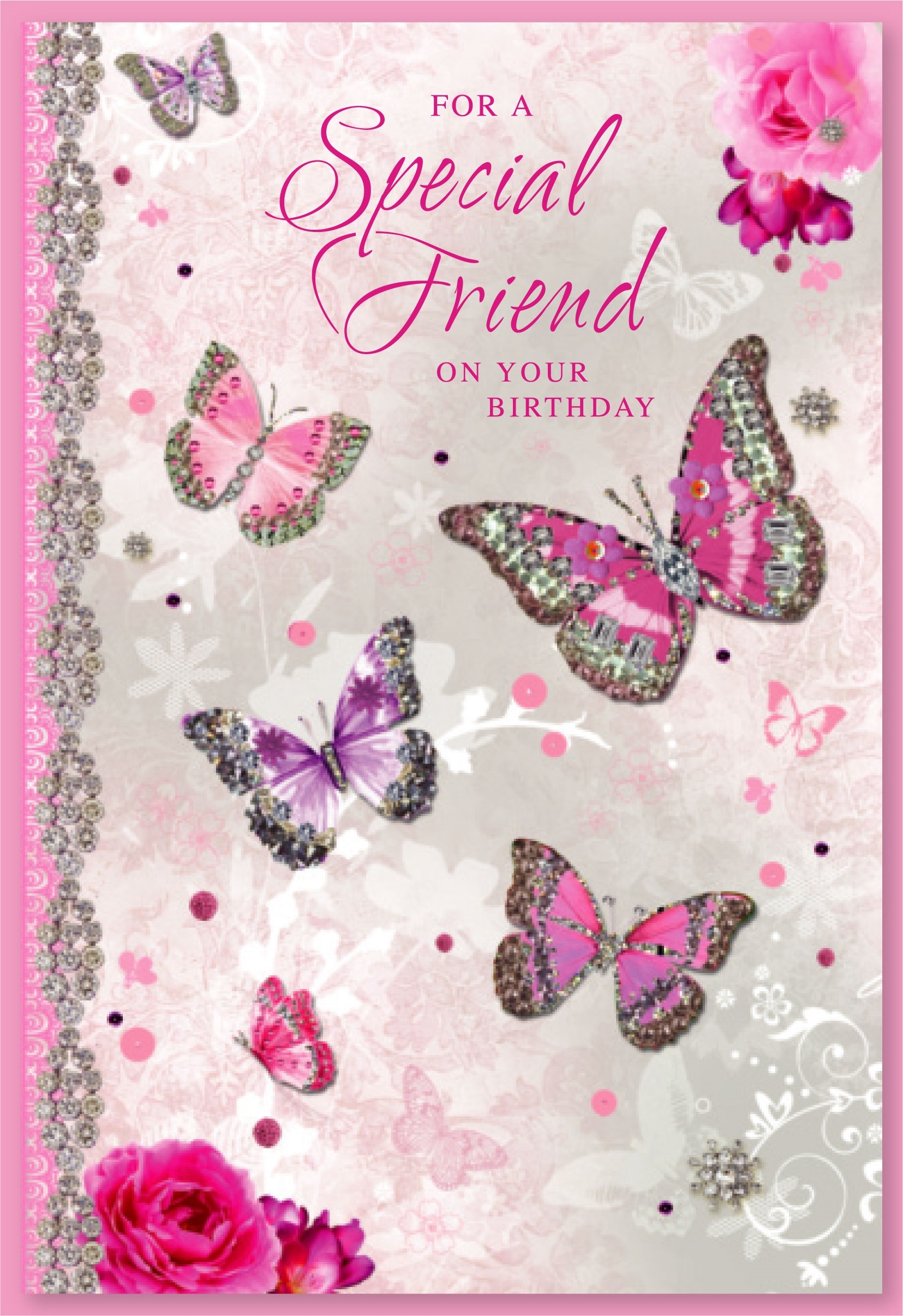 SPECIAL FRIEND CARDS,6`s Butterflies