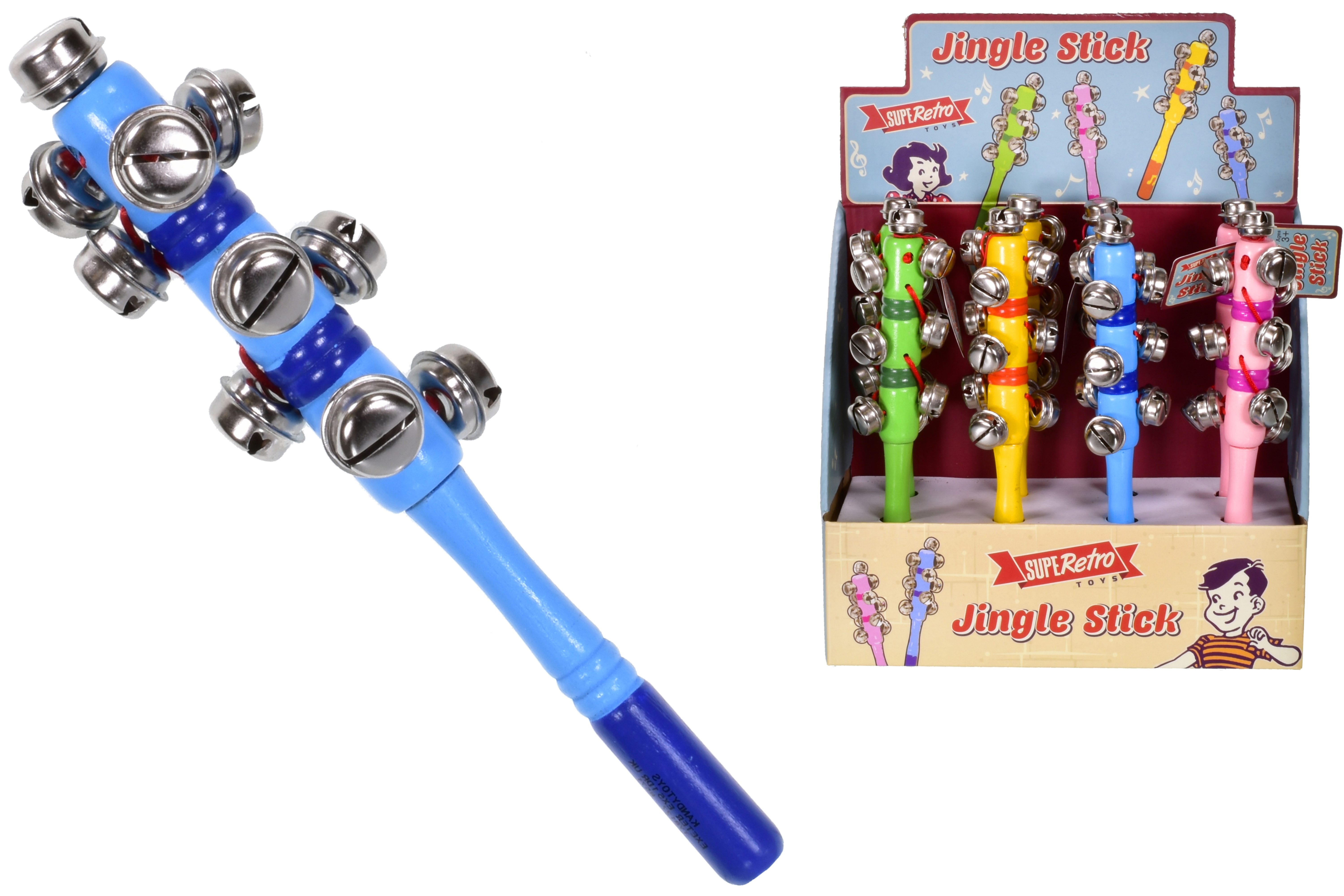 JINGLE STICK, SUPERETRO 21cm CDU [Packs Only]