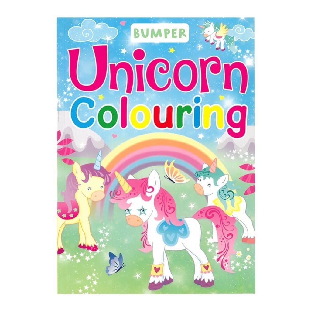 COLOURING BOOK,Bumper, Unicorn 96pg (Was 2.49) [Packs Only]