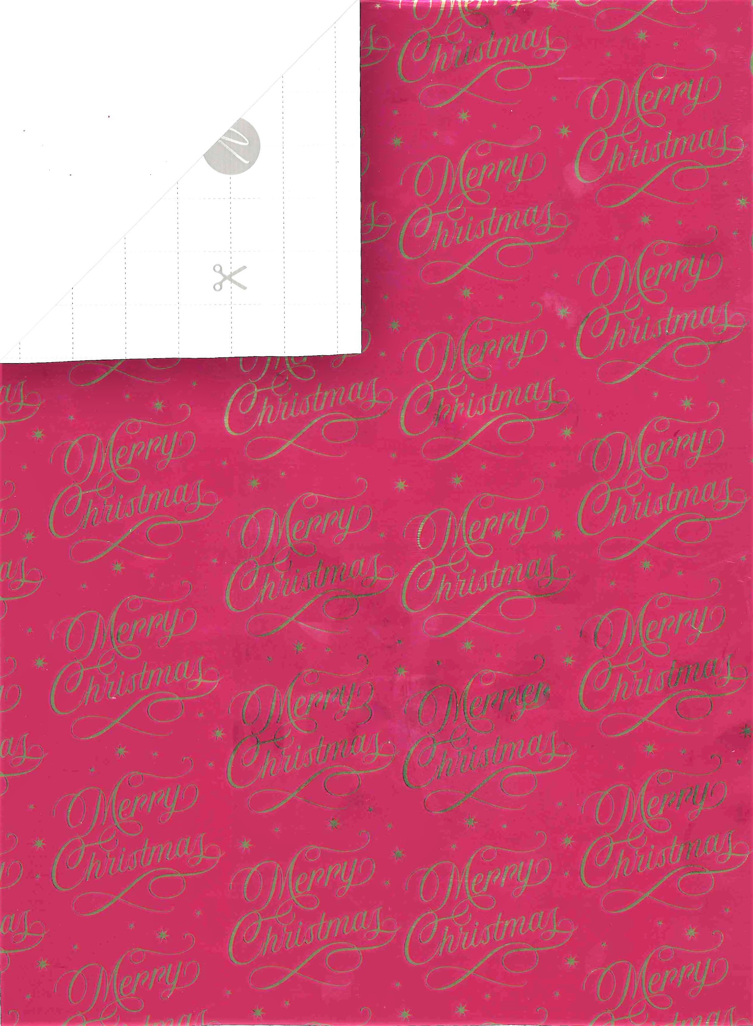 XMAS ROLLWRAP,4m Claret Christmas (Was 2.99) [Packs Only]