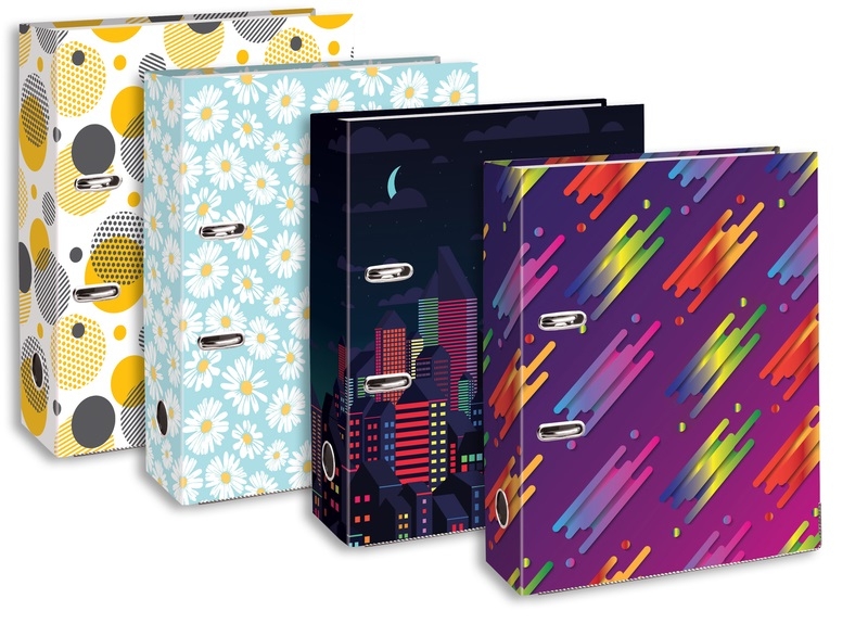 LEVER ARCH FILE,A4 Fashion 4 Assorted [Splittable]