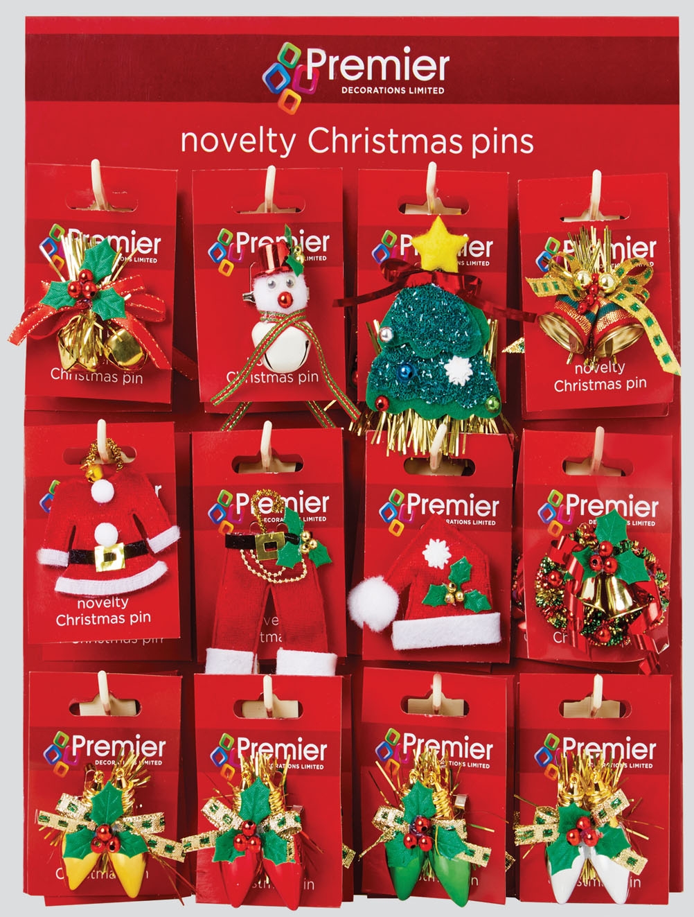 BADGES,Xmas Assorted CDU [Splittable]