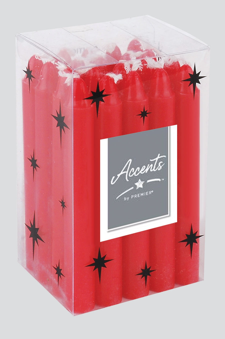 CANDLE,Mini Red & Ivory 10cm in Acetate Box [Packs Only]